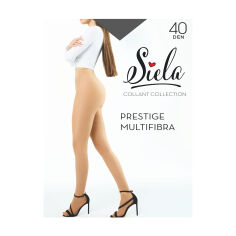 Акция на Колготки жіночі Siela Prestige Multifibra, 40 DEN, Graphite, розмір 5 от Eva