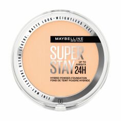 Акція на Стійка компактна тональна крем-пудра для обличчя Maybelline New York SuperStay 24H Hybrid Powder-Foundation, 06, 9 г від Eva