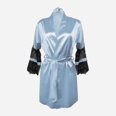 Акція на Халат жіночий DKaren Housecoat Beatrice S Light Blue від Rozetka