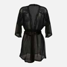 Акція на Халат DKaren Housecoat Costance M Black від Rozetka