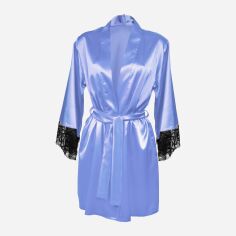Акція на Халат жіночий DKaren Housecoat Adelaide S Light Blue від Rozetka