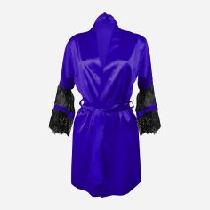 Акція на Халат жіночий DKaren Housecoat Beatrice XL Blue від Rozetka