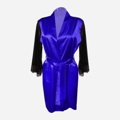 Акция на Халат жіночий DKaren Housecoat Bonnie XL Blue от Rozetka