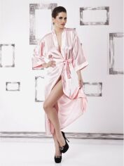 Акция на Халат жіночий великого розміру DKaren Plus Size 130 5XL Pink от Rozetka