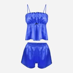 Акция на Піжама (майка + шорти) DKaren Set Elwira 2XL Blue от Rozetka