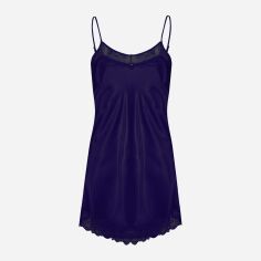 Акция на Нічна сорочка DKaren Slip Milan XL Navy Blue от Rozetka