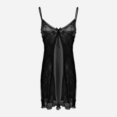 Акция на Нічна сорочка DKaren Slip Mira 2XL Black от Rozetka