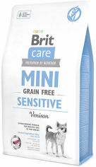 Акция на Сухой корм для взрослых собак миниатюрных пород с чувствительным пищеварением Brit Care Sensitive Grain Free с олениной 2 кг (8595602520169) от Stylus