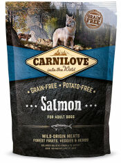 Акция на Сухой корм для взрослых собак Carnilove Salmon Adult 1.5 кг (8595602508914) от Stylus