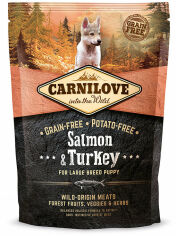 Акция на Сухой корм для щенков крупных пород Carnilove Salmon & Turkey Large Breed Puppy 1.5 кг (8595602508853) от Stylus