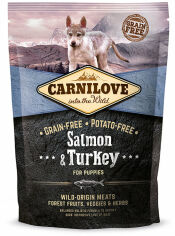 Акция на Сухой корм для щенков Carnilove Salmon & Turkey Puppy 1.5 кг (8595602508839) от Stylus