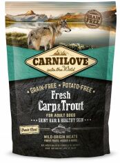 Акция на Сухой корм Carnilove Carnilove Fresh Carp Trout для взрослых собак всех пород рыба 1.5 кг (8595602527533) от Stylus