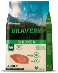 Акція на Сухой корм Bravery Chicken Adult Large/Medium с курицей 12 кг (6626 Br Chic Adu L_ 12KG) від Stylus