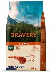 Акция на Сухой корм Bravery Lamb Mini Adult c ягненком 2 кг (6671 Br Lamb Adul M_ 2KG) от Stylus
