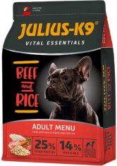 Акция на Сухой корм Julius-K9 HighPremium Vital Essentials Adult Menu с говядиной и рисом для собак 12 кг (5998274312576) от Stylus