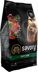 Акція на Сухой корм Savory для собак малых пород со свежим мясом ягненка, 1 кг (4820232630310) від Stylus