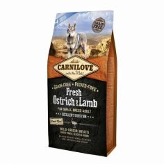 Акция на Сухой корм Carnilove Fresh Ostrich & Lamb для собак малых пород 6 кг (8595602527496) от Stylus