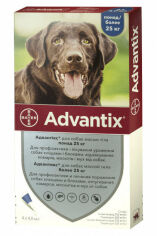 Акция на Капли Bayer/Elanco Advantix для собак более 25 кг от заражений экто паразитами 4 пипетки/1 уп. (4007221047254) от Stylus