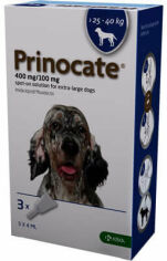 Акция на Капли от блох и паразитов Krka Prinocate 400/100 мг для собак 25-40 кг №3 (3838989723187) от Stylus