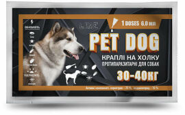 Акция на Капли КРУГ Pet Dog для собак 30-40кг 6мл 10 пип/уп (14509) от Stylus