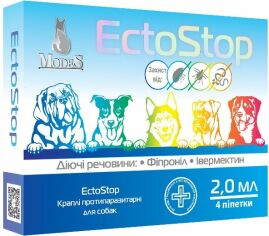 Акция на Капли Modes ЕктоСтоп противопаразитарные для собак 10-30кг 2млх4 шт (ЗС000239) от Stylus