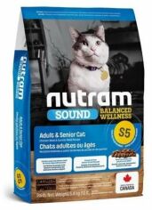 Акция на Сухой корм Nutram Sound Bw Adult Urinary для пожилых котов с курицей и лососем 20 кг (S5_(20kg)) от Stylus