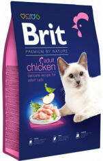 Акция на Сухой корм Brit Premium by Nature Cat Adult Chicken для кошек с курицей 8 кг (8595602553204) от Stylus