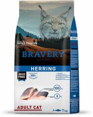 Акция на Сухой корм Bravery Herring Adult Cat с селедкой 2 кг (0678 Br Herr _2KG) от Stylus