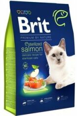 Акция на Сухой корм Brit Premium by Nature Cat Sterilized Salmon для стерилизованных котов с лососем 1.5 кг (8595602553174) от Stylus