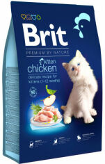Акция на Сухой корм Brit Premium by Nature Cat Kitten для котят с курицей 8 кг (8595602553198) от Stylus