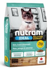 Акция на Сухой корм для котов Nutram Ideal Ss с чувствительным пищеварением с курицей и лососем 20 кг (I19_(20kg)) от Stylus