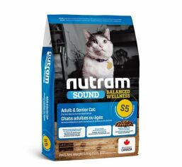 Акція на Сухой корм для пожилых котов Nutram Sound Bw с курицей и лососем 5.4 кг (S5_(5.4kg)) від Stylus