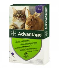 Акция на Капли от блох и клещей Bayer/Elanco Advantage для котов больше 4 кг (394) от Stylus