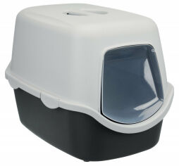 Акция на Туалет Trixie Vico для котов 40х40х56 см графитовый/светло-серый (4011905402710) от Stylus