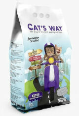 Акція на Наполнитель для кошачьего туалета Cats Way бентонитовый фиолетовый лаванда 10 л від Stylus