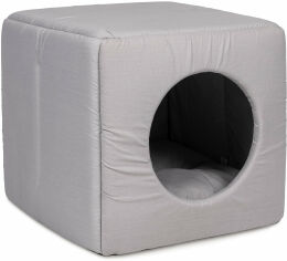 Акция на Дом-лежак Cube для котов 40x40x37 см хаки (PR241888) от Stylus