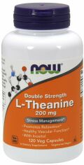 Акция на Now Foods L-Theanine, 200 MG  120 Vcaps L-теанин от Stylus