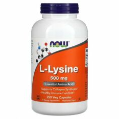 Акция на Now Foods L-Lysine 500 mg Capsules 250 Veg caps от Stylus