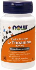 Акция на Now Foods L-Theanine, 200 Mg 60 Vcaps L-теанин от Stylus