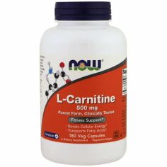 Акція на Now Foods L-Carnitine 500 mg Л-Карнитин 180 веганских капсул від Stylus