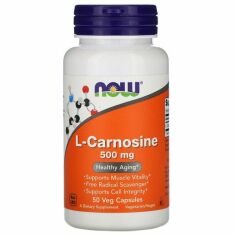 Акція на Now Foods L-Carnosine 500 mg Л-Карнозин 50 веганских капсул від Stylus