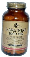 Акція на Solgar L-Arginine Солгар L-Аргинин 1000 mg, 90 Tаблеток від Stylus