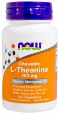 Акция на Now Foods L-Theanine, 100 mg, 90 Chewables (NF0144) от Stylus