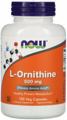 Акція на Now Foods L-Ornithine, 500 mg, 120 Veg Capsules (NF0122) від Stylus