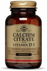 Акція на Solgar Calcium Citrate with Vitamin D3, 240 Tab Кальция цитрат с витамином D3 від Stylus