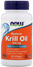 Акция на Now Foods Neptune Krill Oil, 500 mg, 60 Softgels (NOW-01625) от Stylus
