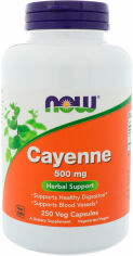 Акция на Now Foods Cayenne 500 mg 250 caps (Кайенский перец) от Stylus