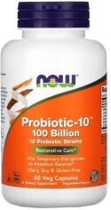 Акция на Now Foods Probiotic-10 100 Billion Пробиотик-10 100 млрд КОЕ 60 капсул от Stylus