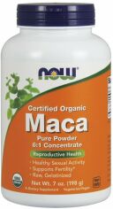 Акция на Now Foods Maca Pure Powder Certified Organic 198 g /73 servings/ от Stylus