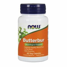 Акція на Now Foods Butterbur 60 caps (Белокопытник лекарственный, Пиретрум) від Stylus